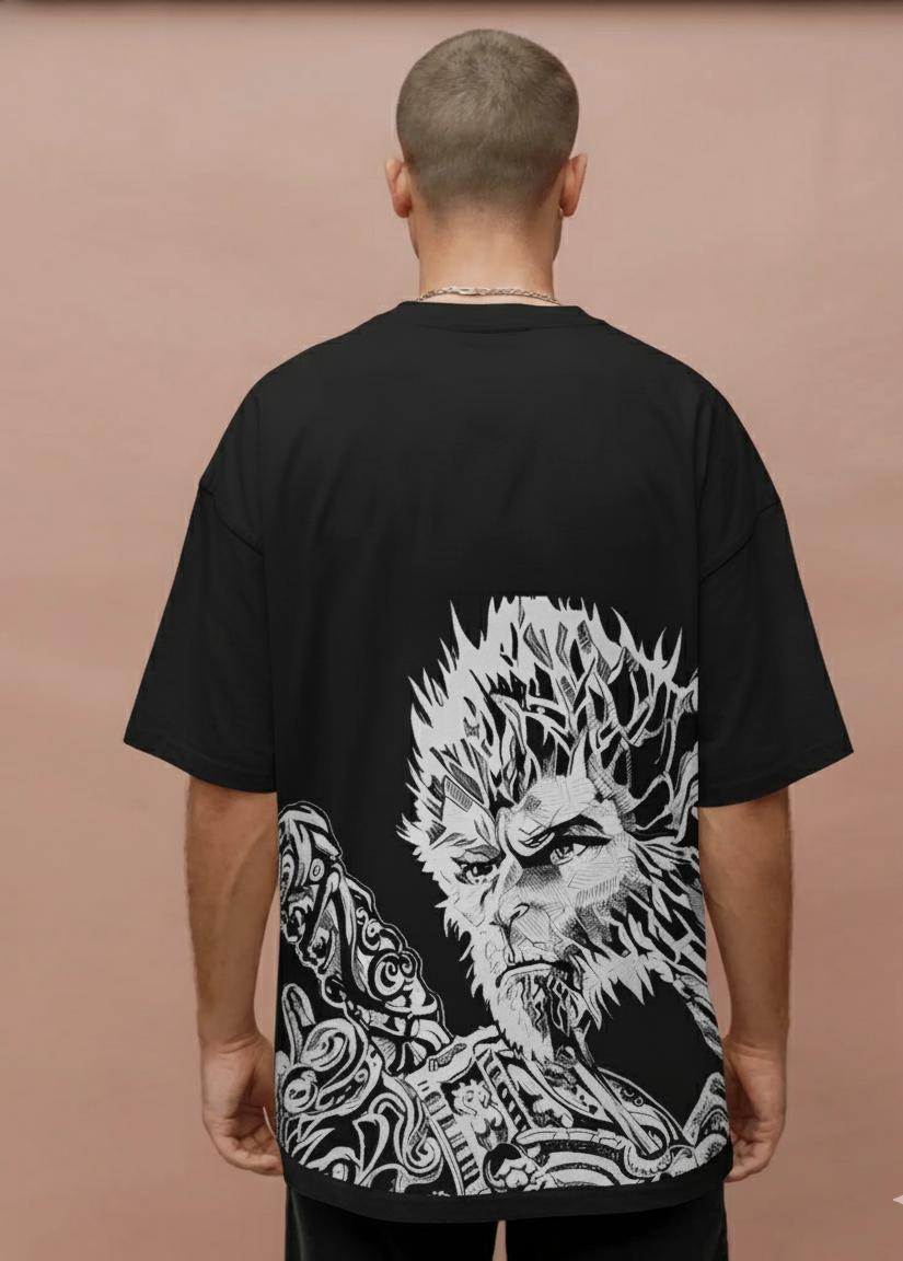 🐒 Sun Wukong: Mythic Fury Oversized Tee