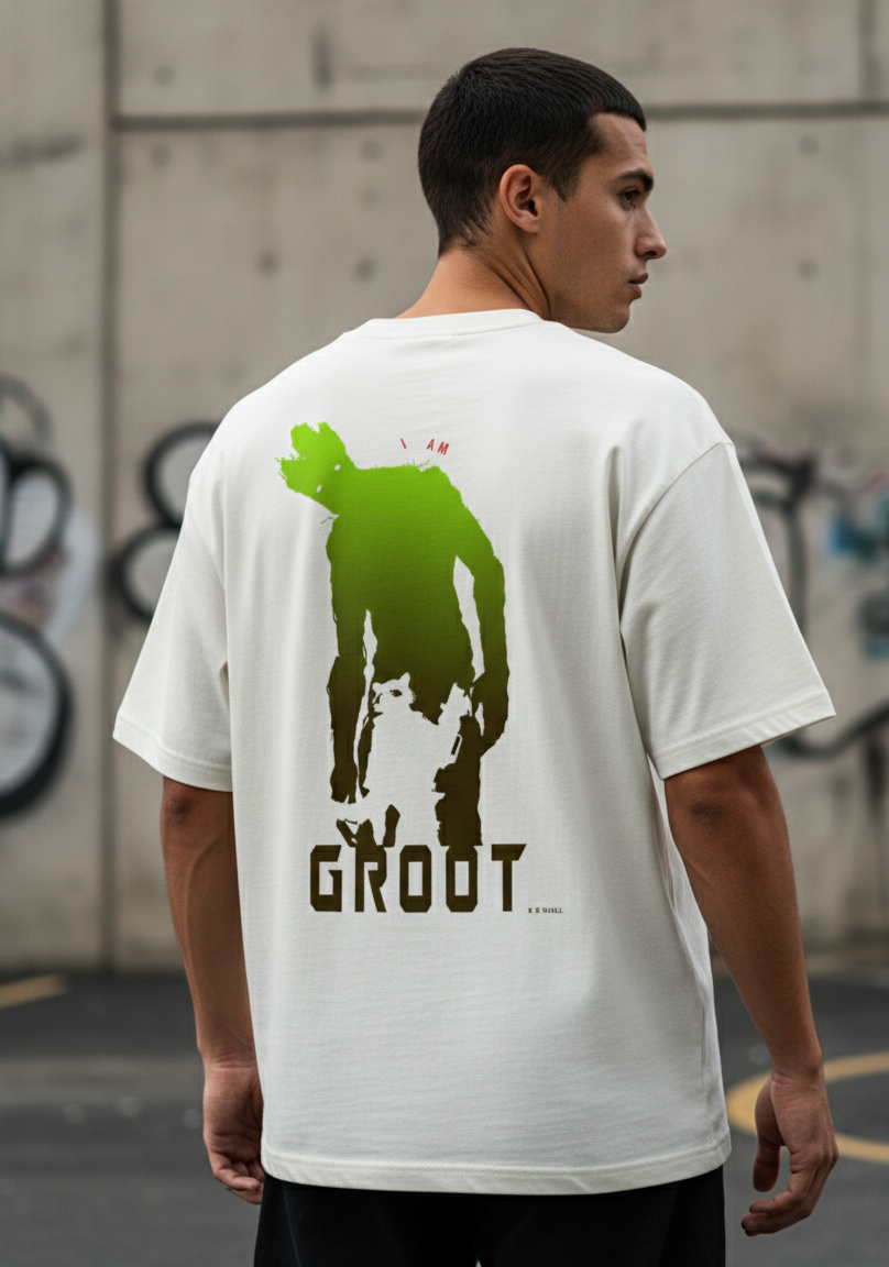 🌳 Groot: I Am Groot Oversized Tee
