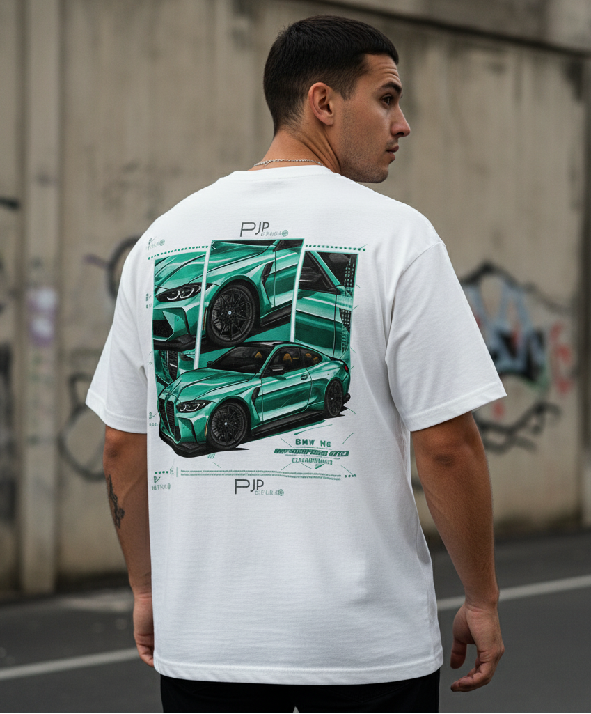 ⚡ BMW M4 Competition: Blueprint Oversized Tee