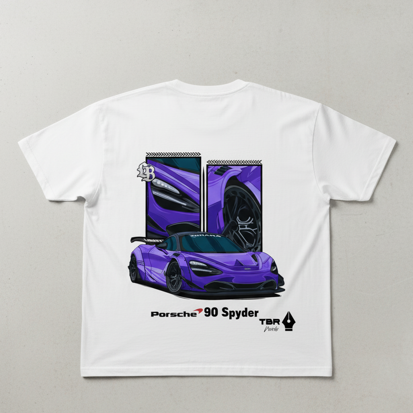 💜 Hypercar Dream: Purple Spyder Oversized Tee