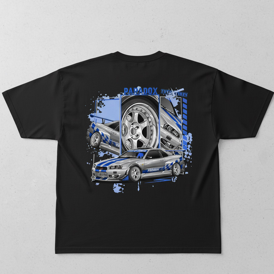 💙 Nissan Skyline R34: Paradox Tuner Oversized Tee