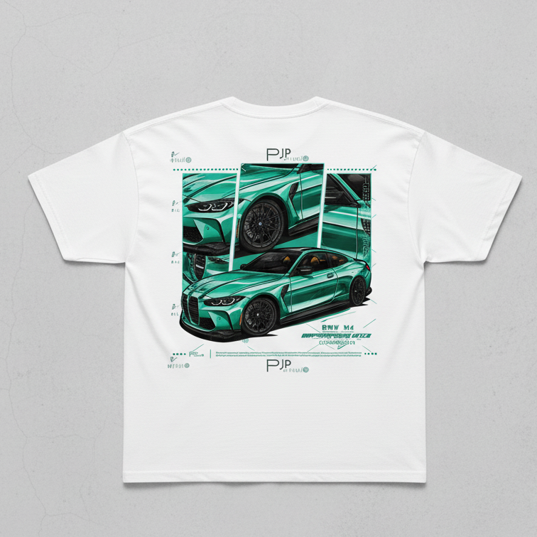⚡ BMW M4 Competition: Blueprint Oversized Tee