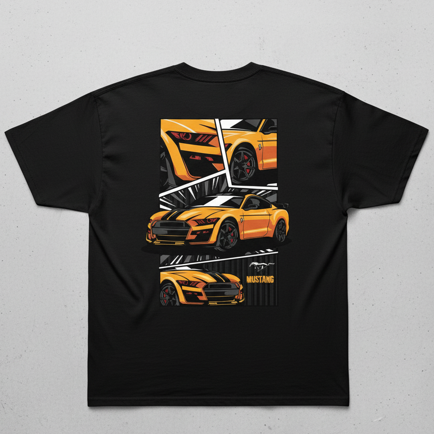 💥 Ford Mustang: Comic Power Oversized Tee
