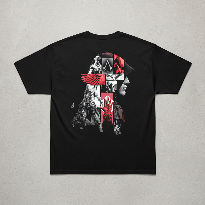 🕊️ Assassin's Creed: The Brotherhood Montage Oversized Tee