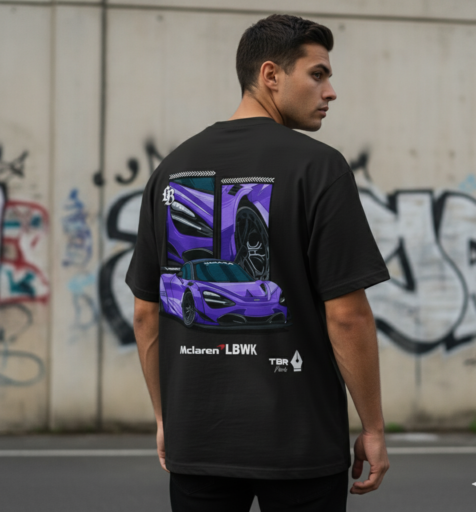 💜 Hypercar Dream: Purple Spyder Oversized Tee
