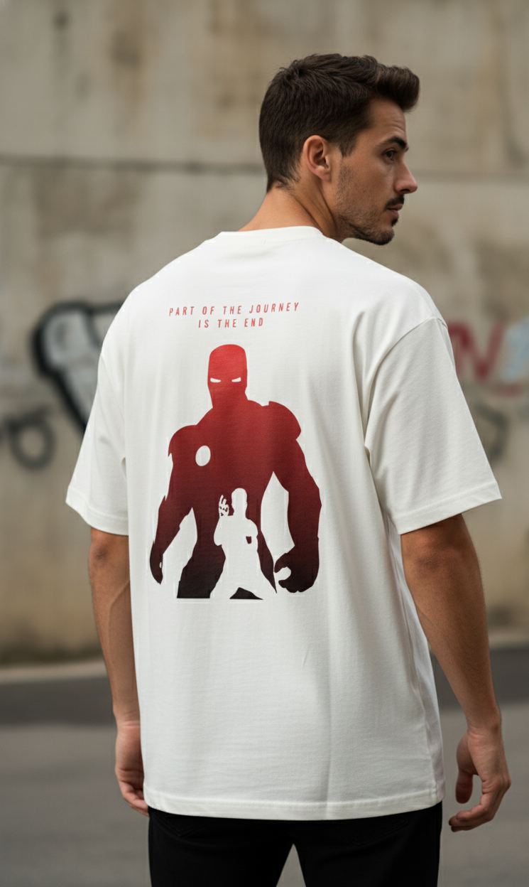 🤖 Iron Man: Part of the Journey Oversized Tee