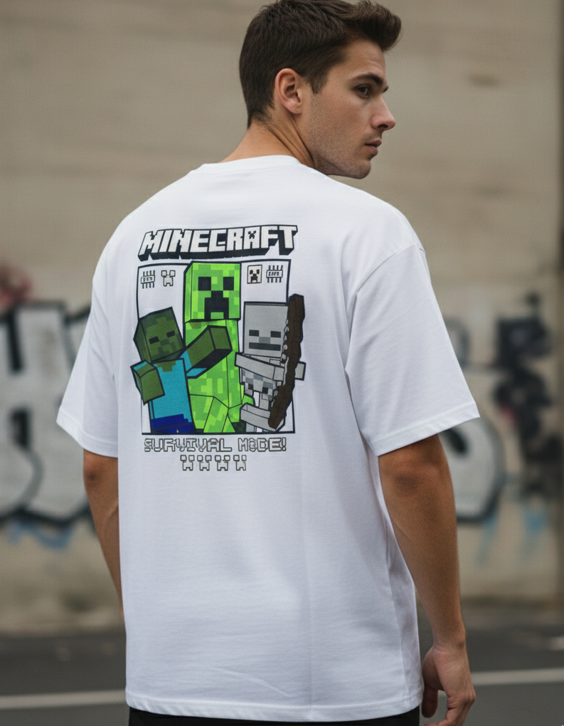 ⛏️ Minecraft "Survival Mode" Oversized Tee