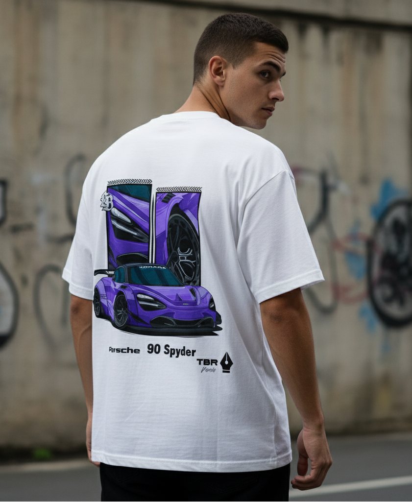 💜 Hypercar Dream: Purple Spyder Oversized Tee