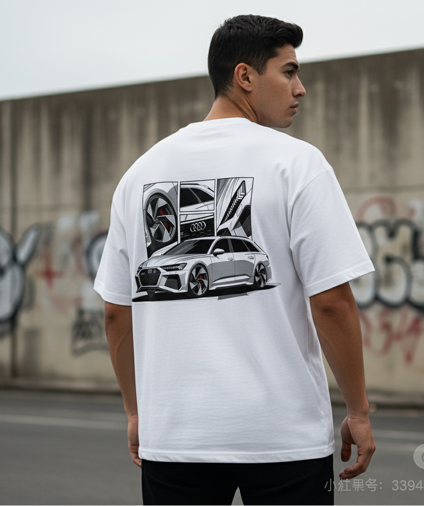 🚀 Audi RS 6 Avant: Family Hauler Beast Oversized Tee