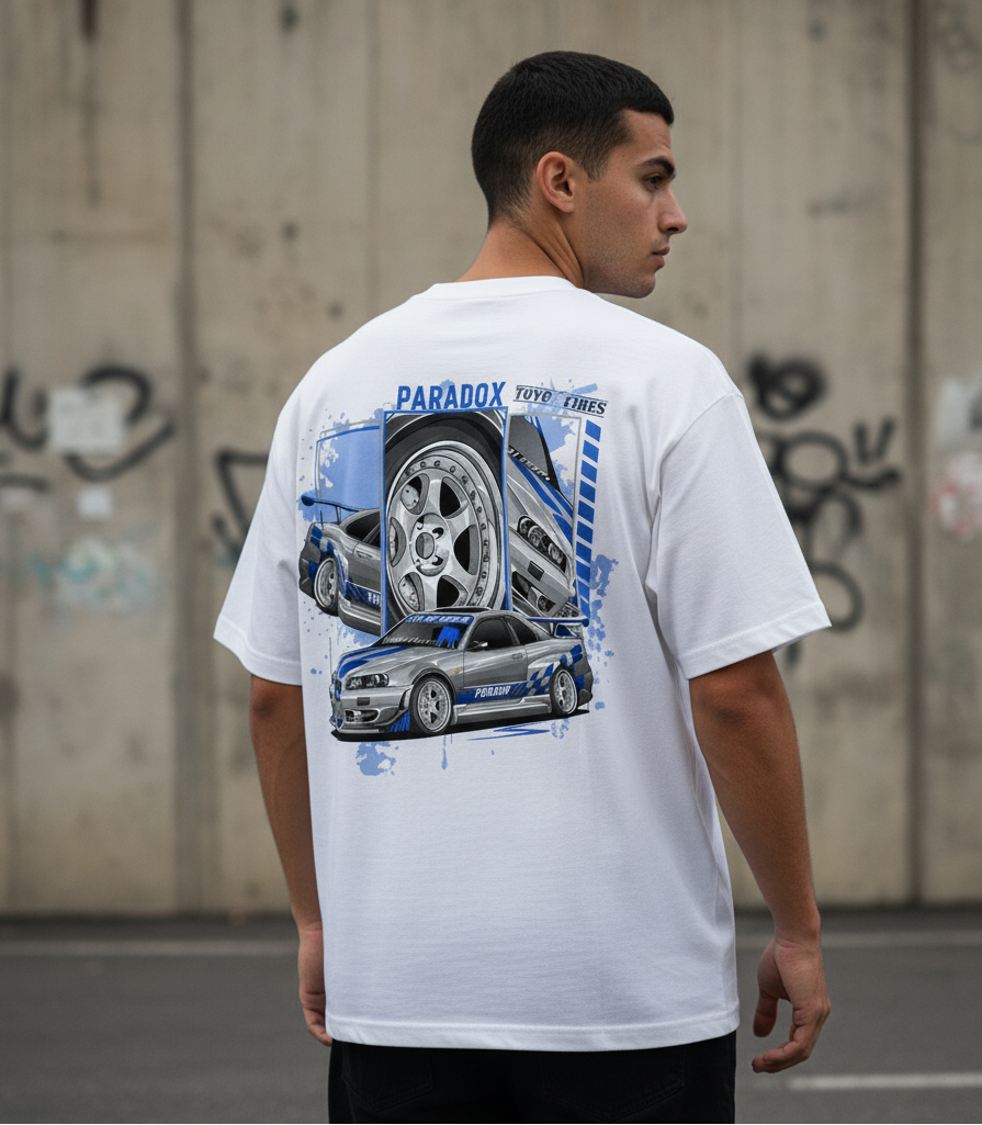 🇯🇵 Nissan Skyline GT-R R34: JDM Legend Oversized Tee