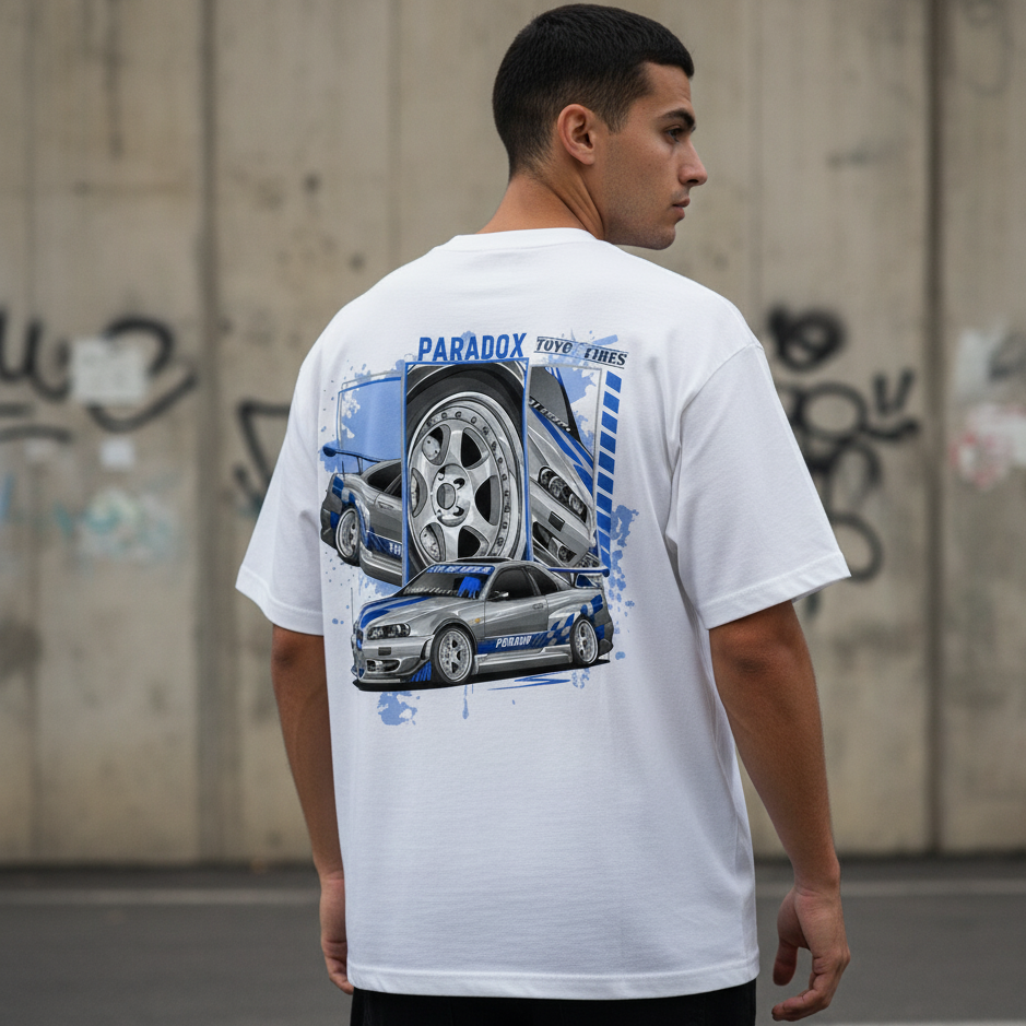 💙 Nissan Skyline R34: Paradox Tuner Oversized Tee