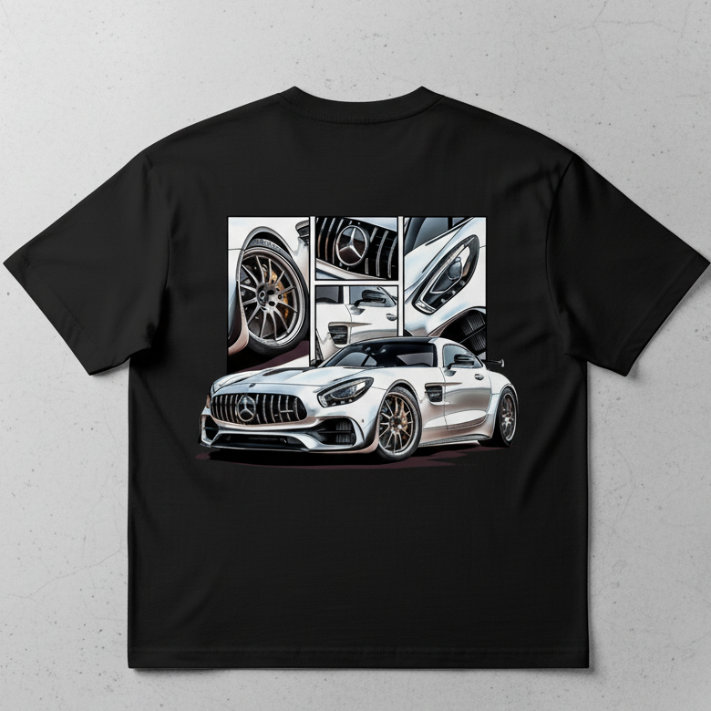 🏁 Mercedes-AMG GT: Pure Performance Oversized Tee