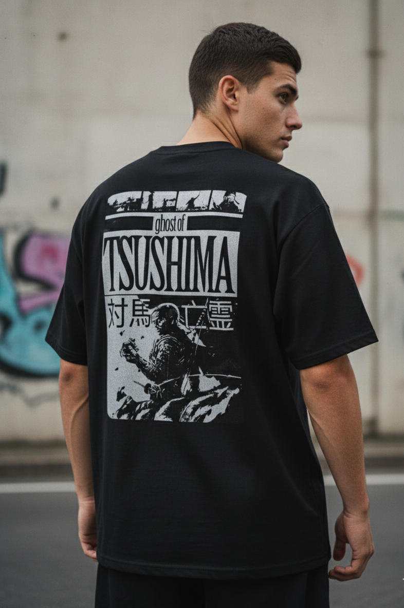 👻 Ghost of Tsushima: Samurai Oversized Tee