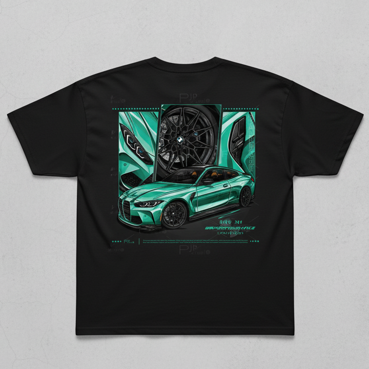 ⚡ BMW M4 Competition: Blueprint Oversized Tee
