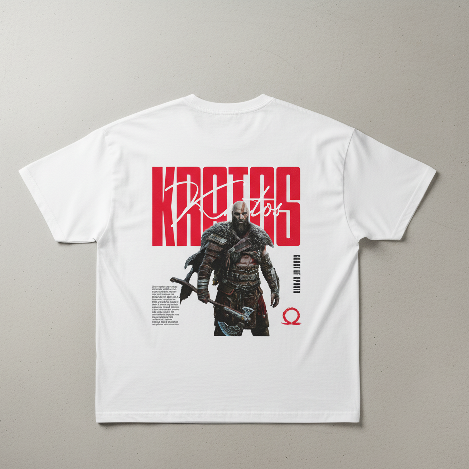 🔱 Kratos: God of War Oversized Tee