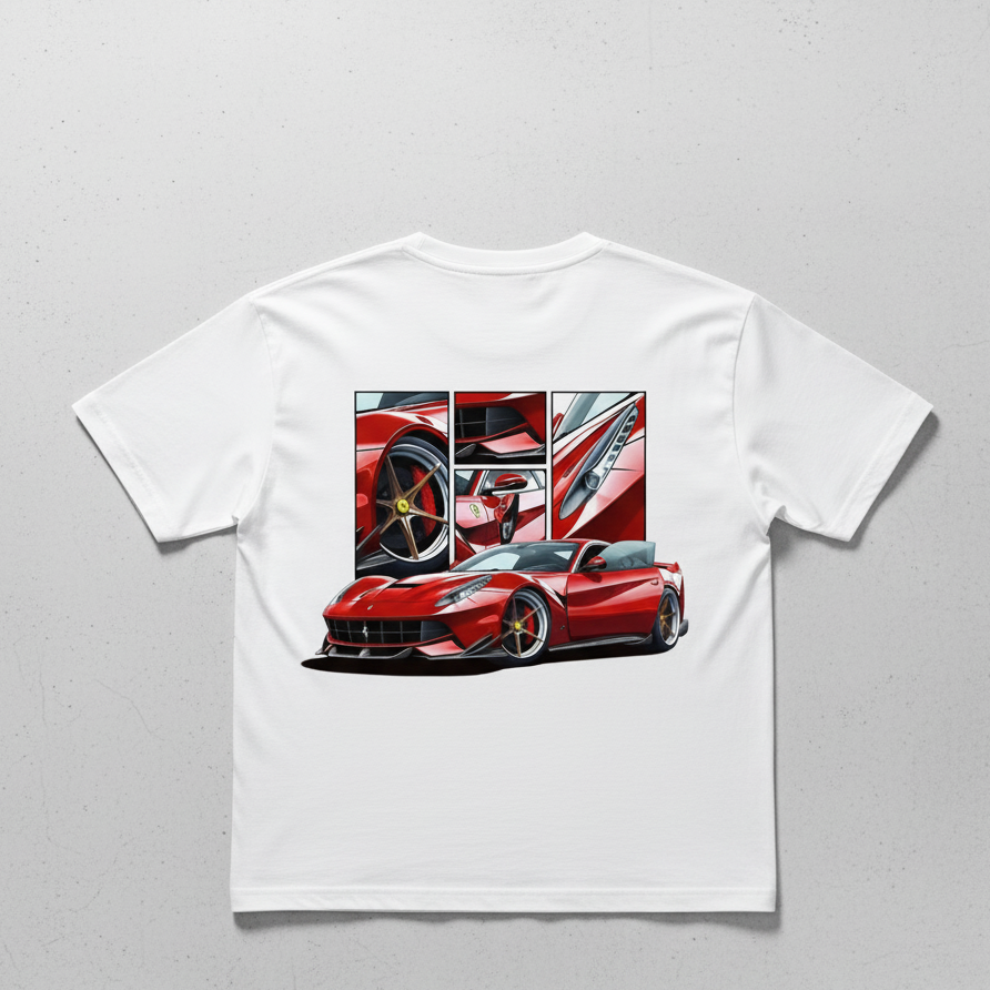 🇮🇹 Ferrari: Prancing Horse Oversized Tee