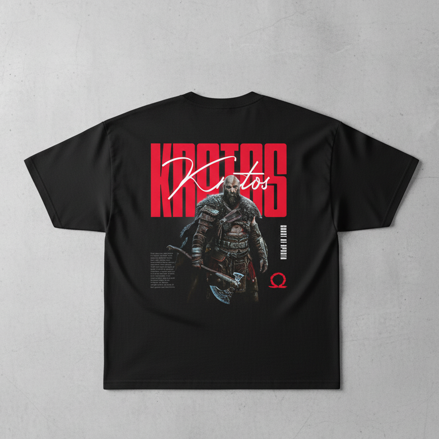 🔱 Kratos: God of War Oversized Tee