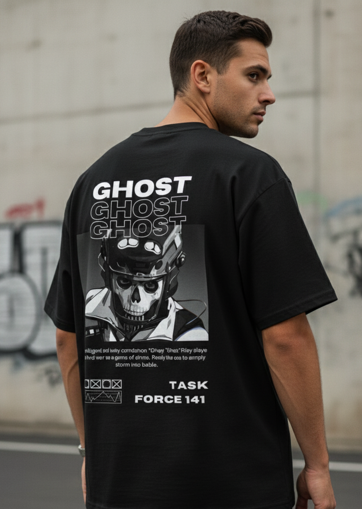 💀 Task Force 141 "Ghost" Oversized Tee