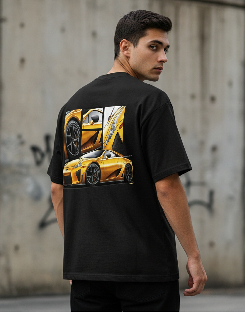 🏎️ Lexus LFA: Golden Legend Oversized Tee
