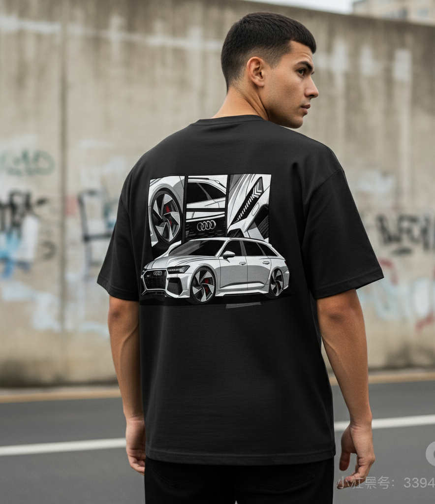 🚀 Audi RS 6 Avant: Family Hauler Beast Oversized Tee