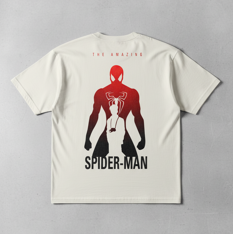 🕸️ Spider-Man: Peter Parker's Dual Life Oversized Tee