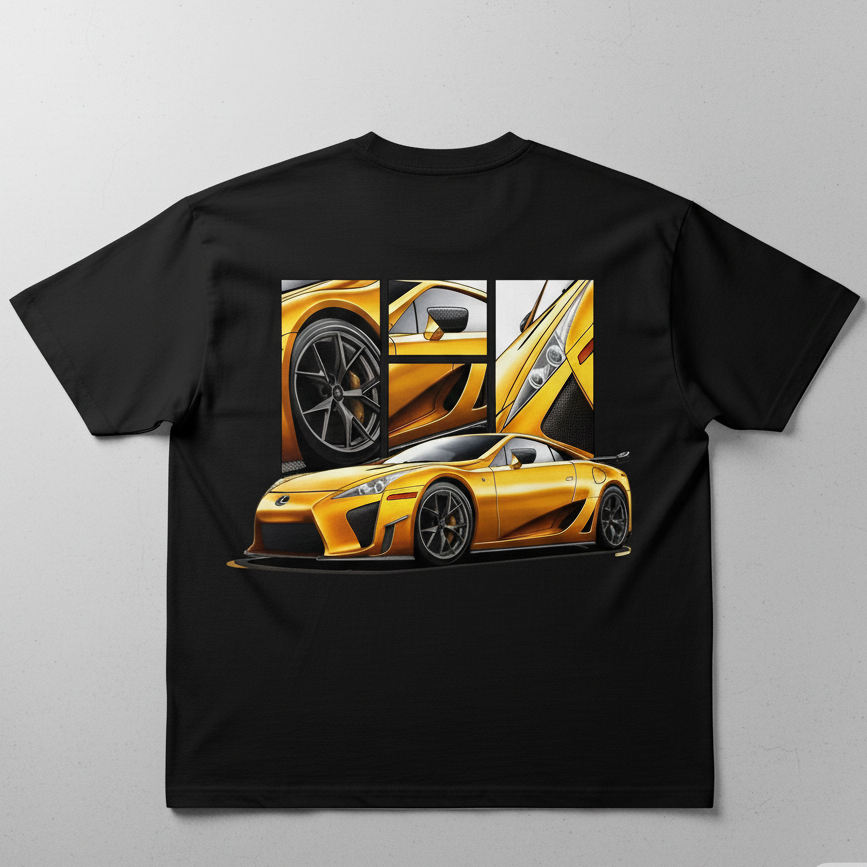 🏎️ Lexus LFA: Golden Legend Oversized Tee
