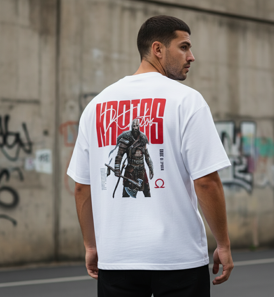 🔱 Kratos: God of War Oversized Tee