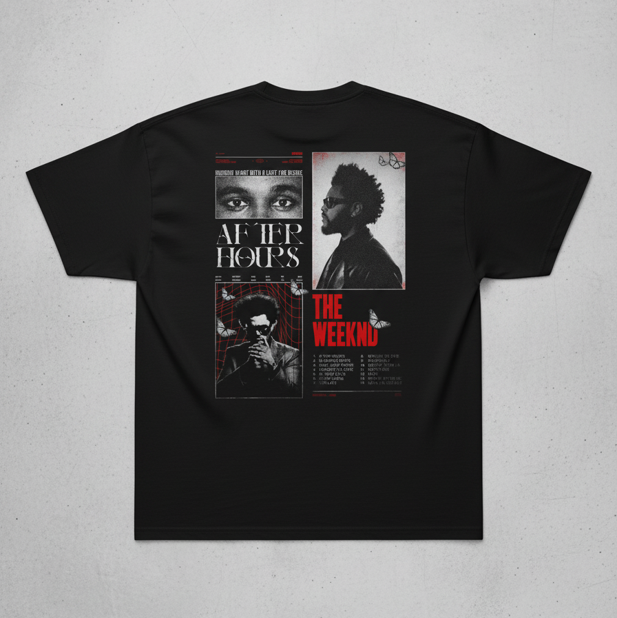 🌃 The Weeknd: After Hours Cinematic Oversized Tee