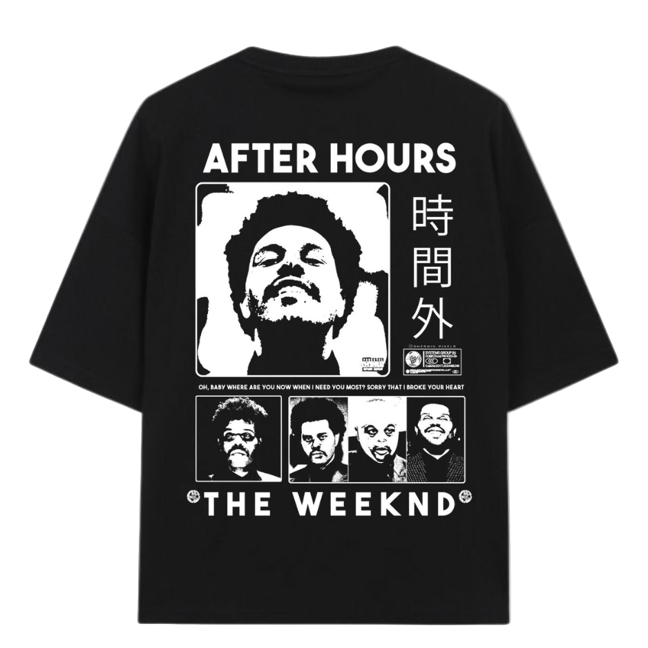 🌃 The Weeknd "After Hours" Aesthetic Tee