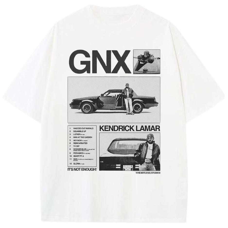 🚗 The Kendrick Lamar "GNX" Tracklist Graphic Tee