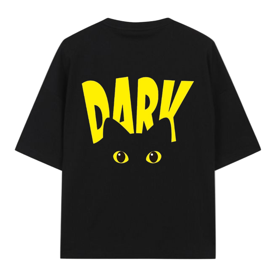 🐈 1. The "DARK" Cat Eyes Graphic Tee