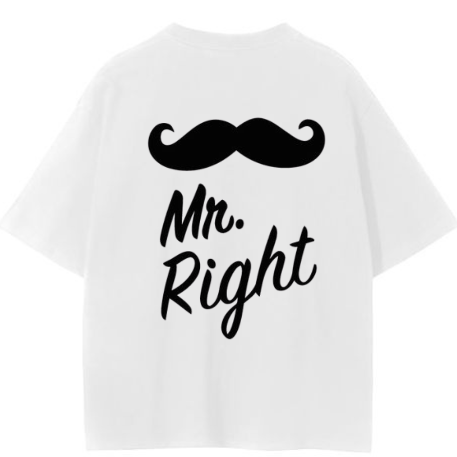 🤵 The Perfect Match: "Mr. Right" Oversized Tee 🤵