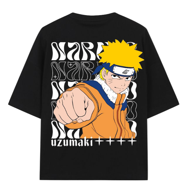 🍥 Naruto Uzumaki: Believe It! Oversized Tee