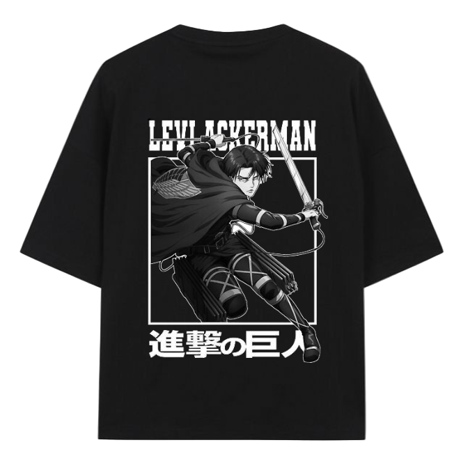 🗡️ Levi Ackerman: Humanity's Strongest Oversized Tee